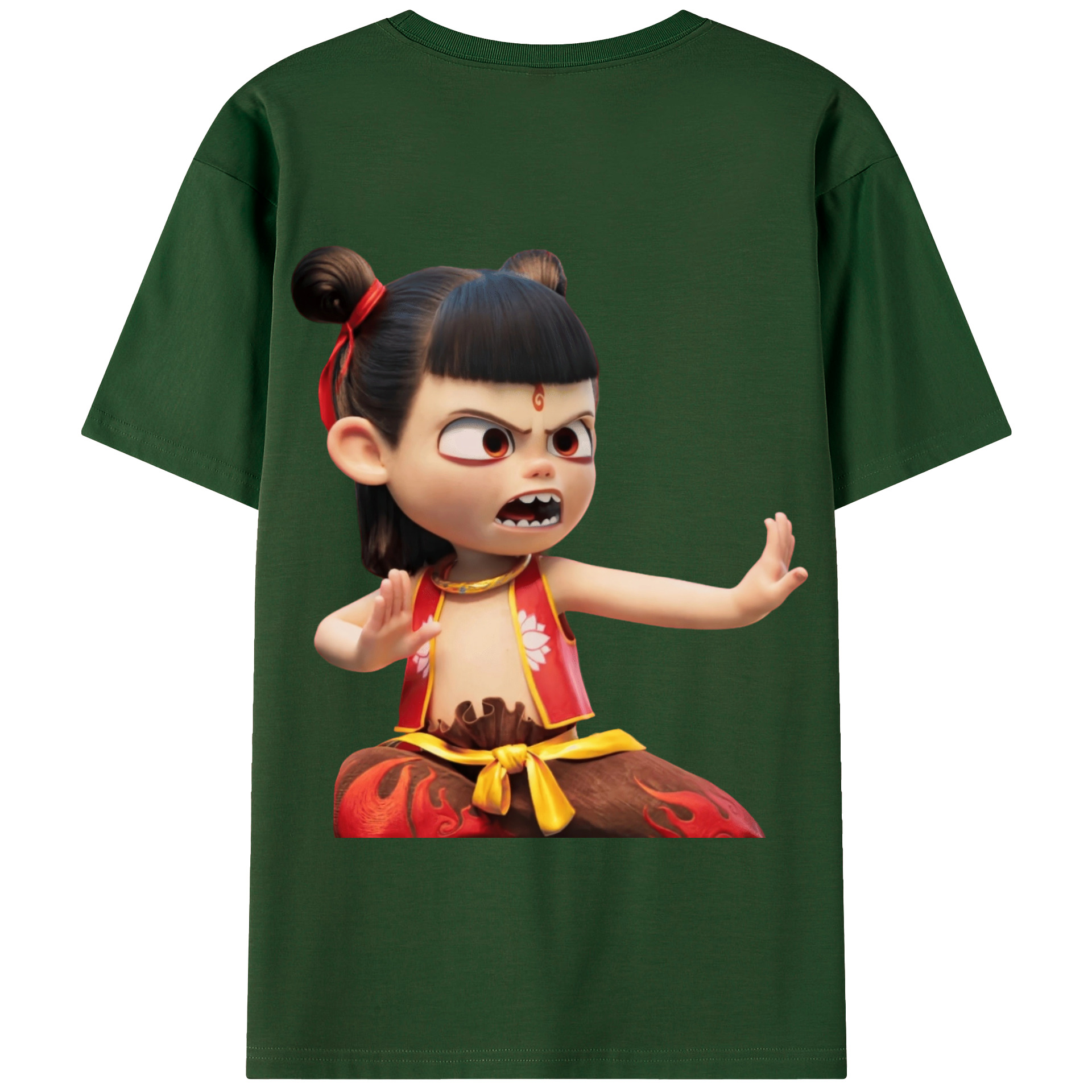 Ne Zha 2 ナタ 魔童の大暴れ 綿100％半袖Tシャツ（背面プリント）